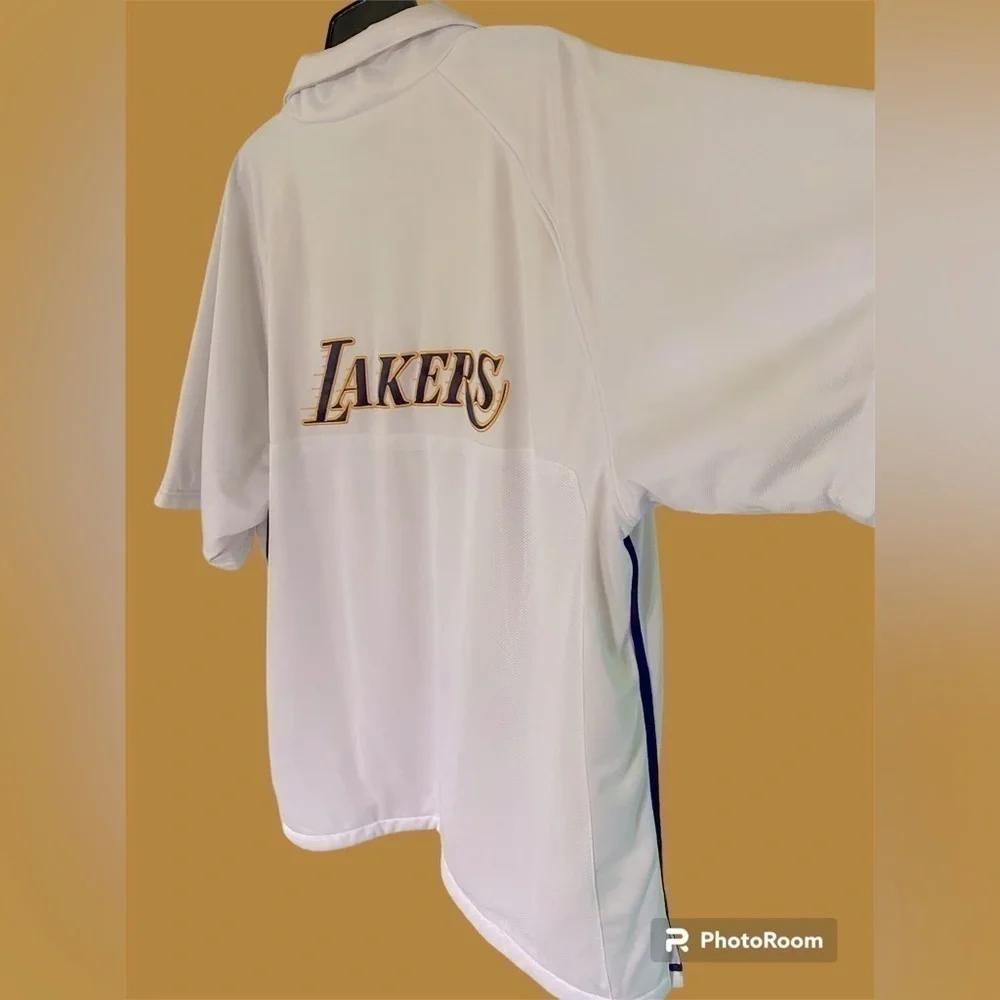 Lakers- 2X NBA vintage 90’s lined button up jersey/polo. Excellent preowned! - Picture 8 of 13